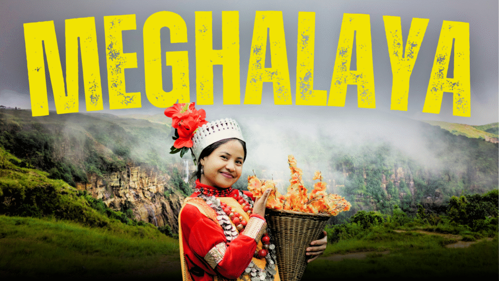 yellow and black modern meghalaya travel vlog youtube thumbnail